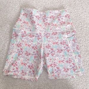 Floral Bike Shorts by Evolution and Creation workout shorts New Without Tags M